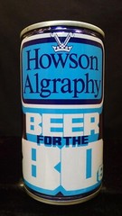 HOWSON ALGRAPHY BEER FOR THE 80’S 33CL PROTOTYPE PULL TAB CAN METAL BOX LIMITED