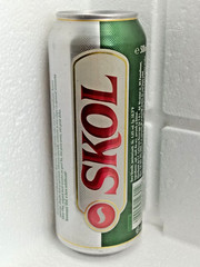 Empty Beer Can SKOL 500 ml. Romania 2012 Top Open!