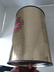 Warsteiner Pilsner 3.8L Liter Gallon Beer Can Steel Party Barrel GERMANY 1970s