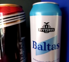 x4 EMPTY BEER CANS MARTINEZ ENGLAND, MAHOU MADRID, BLACK LABEL, BALTAS LITHUANIA
