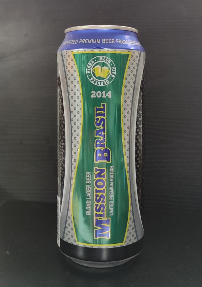 Empty FIFA World Cup Brasil 2014 Ed “Mission Brasil” Beer can BOTTOM; 500 ml