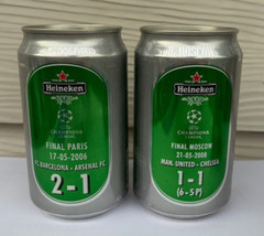 HEINEKEN UEFA CHAMPIONS LEAGUE Beer Can from Thailand 330ml EMPTY LOT 2009 flaw