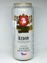 Empty Beer Can KEDON Pardubicky Pivovar 500 ml. Czechia 2022 Bottom Open!