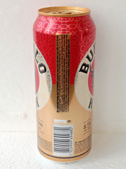 Empty Beer Can BUFFALO KICK by Obolon 500 ml. Ukraine 2025 Bottom Open