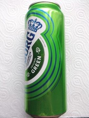 TUBORG GREEN 500ml from POLAND 2025 empty beer can top opened