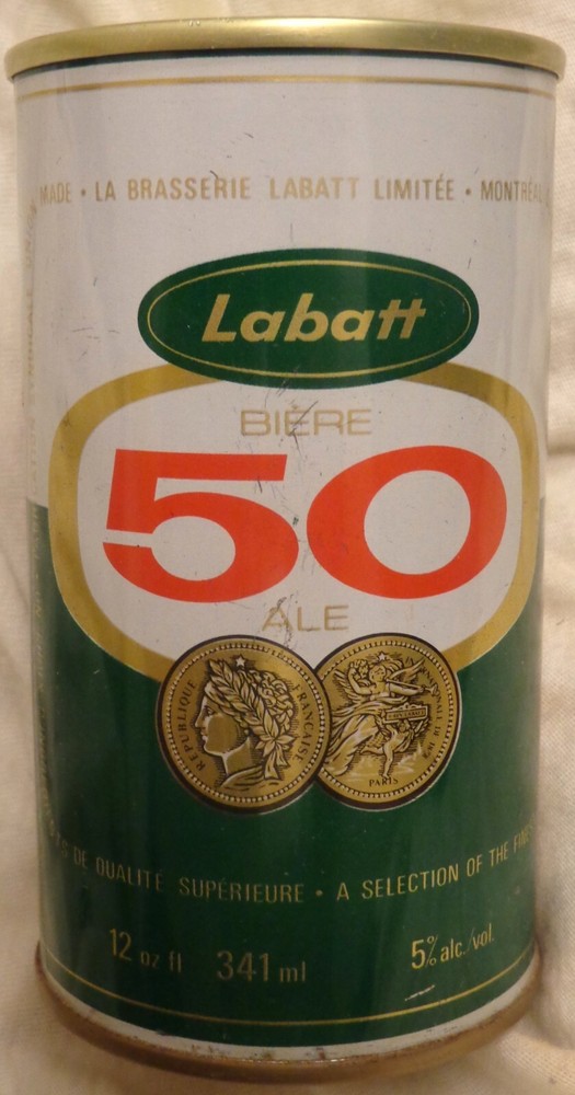Labatt 50 Beer Can – Canada – Steel – 12 Ounce @1970’s