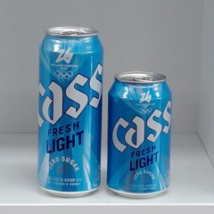 Cass Beer Can 2026 Milano Cortina Olympics Limited Edition. 2pieces set.