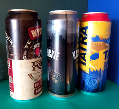SET x 3 EMPTY 500ml BEER CANS POLISH KARPACKIE, KOZEL CERNY & TATRA JASNE POLSKA