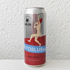 Empty “Neposlušna” Beer can; 500 ml/16.9 fl oz; BOTTOM (Brlog Brewery, Croatia)