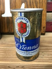 OLD VIENNA LAGER STRAIGHT STEEL OLD BEER CAN Two Hole Top Can Empty