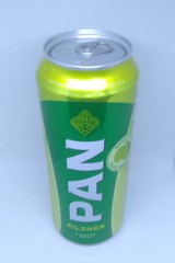 Empty 2020 Edition PAN Pilsner Beer can; 500 ml/16.9 fl oz; BOTTOM (Croatia)