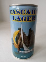 CASCADE LAGER Beer Can 375ml Steel Stay Tab Tasmanian Breweries AUSTRALIA 1984