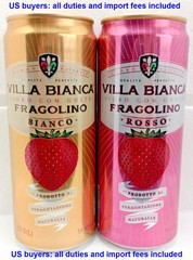 Empty Cider Cans VILLA BIANCA Obolon Empty Slim Cans 330 ml Ukraine 2024 – 2 pcs