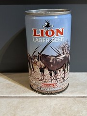 Vintage Lion Lager African Wild Life Series Number 10 Collectable Empty Beer Can