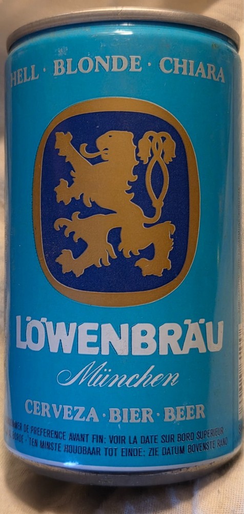 Lowenbrau Beer Can – Germany – 33 cl – 11 Ounce – Pull Tab…1970’s