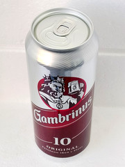 Empty Beer Can GAMBRINUS 500ml Slovakia 2025 – Bottom Open Collectible Brewerian
