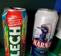 SET x 3 EMPTY 500ml POLISH BEER CANS LECH PREMIUM NAMYSLOW HARNAS POLSKA