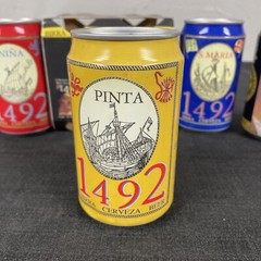 1492 Set of 4 Beer Cans Christopher Columbus Birra Cerveza Italy 1993 Empty