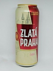 Empty Beer Can ZLATA PRAHA 500 ml. Ukraine 2021 Bottom Open! 🇺🇦 UKRAINE 🇺🇦