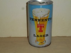 TENNENT’S Lager PENNY IN THE EVENING 333ml Beer Can Steel Pull Tab