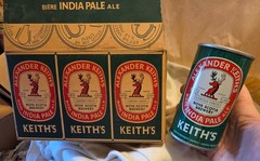 Alexander Keith’s Beer Can & Six Pack Holder – Box – Great Shape- Canada @1970’s