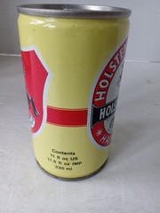 HOLSTEN LAGER Beer Can 11 oz. Steel Pull Tab HAMBURG Germany AGENT STAMP