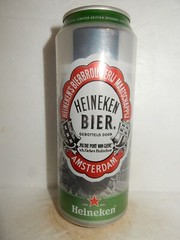 HEINEKEN Bier Vintage Label Beer can from HOLLAND for USA (50cl) Empty !!
