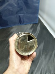 Vintage 1970s Frydenlunds Beer Can Empty Can Bottom Opened