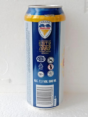 Empty Beer Can OBOLON Strong 500 ml. Ukrainian Export 2025 Bottom open Collect