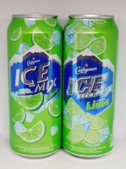Empty Beer Cans SLAVUTICH ICE BEER MIX with LIME 500 ml. Ukraine 2021 – 2 pcs.
