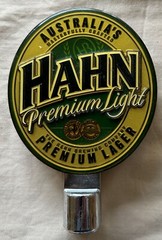 COLLECTIBLE HAHN PREMIUM LIGHT LAGER METAL TAP TOP