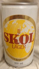 Skol Beer Can – UK – Steel – 330 ml – about 11.5 Ounce @1970’s