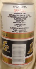 Sante Fe Beer Can – TEST – CONCEPT CAN – 355 ml (12 Oz) @1990’s – Argentina