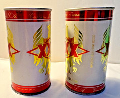 TWO (2) DIFFERENT VINTAGE TRES EQUIS BEER CANS SS/BO/WS CLEAN.