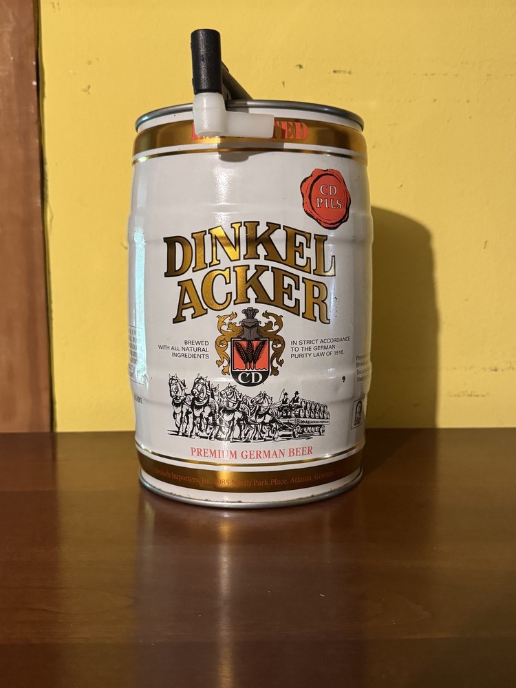 DINKEL ACKER BEER, Can Mini Keg, Germany