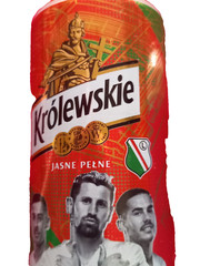 x 3 EMPTY 440/500ml BEER CANS CORONA, KROLEWSKIE LEGIA FOOTBALL CLUB & GALAHAD