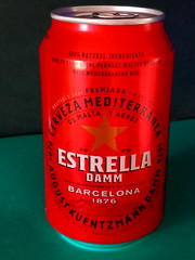 SET x 3 EMPTY 330ml BEER CANS HEINEKEN, ESTRELLA BARCELONA, VICTORIA MALAGA