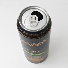 Empty 2023 Sarajevsko Premium Lager Beer can; 500 ml/16.9 fl oz; TOP (Bosnia)