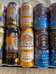 Japan Beer cans x22 empty 350/500 11 pairs VERY RARE KIRIN Suntory ASAHI more!