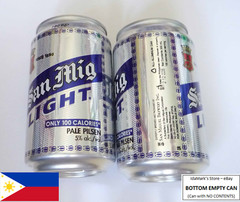 EMPTY – SAN MIGUEL LIGHT BEER can PHILIPPINES 330ml Collect NEW 2012 Asia Decor