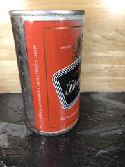 Vintage Steel Beer Can Carling Black Label Lager Toronto Canada Weathered Faded