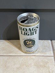 Vintage Boags Light 375ML Empty Collectable Beer Can By TAS Breweries RARE