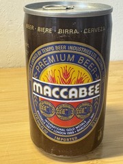 Maccabee Premium Beer can – Israel made – Imported at 11.6 imperial ounces