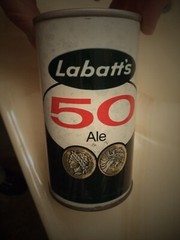 LABATT’S 50 ALE 12 OZ STRAIGHT EDGE STEEL BEER CAN TORONTO, LONDON, ON, CANADA