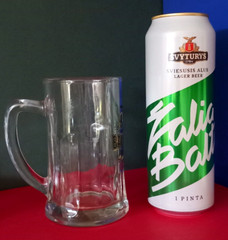 ŽALGIRIS LITHUANIA BASKETBALL EMPTY CAN 568ml BEER ŠVYTURYS & BALTIJOS TANKARD