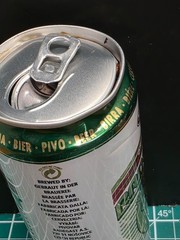 Empty Beer Can RADEGAST 500 ml. CZECH BEER 1998 Top Open (TRAY 17)