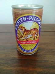 Holsten Pilsener Beer 11.5oz pull tab Straight Steel beer can Germany