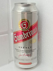 Empty Beer Can GAMBRINUS 500 ml. Slovakia 2011 Top Open