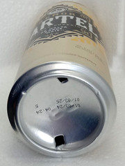 Empty Beer Can Senor CARTEL Obolon 330 ml. Ukraine 2024 Bottom open