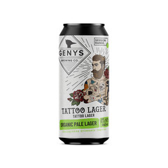 Genys Brewing Empty Collectible Beer Can Tattoo Lager 440ml